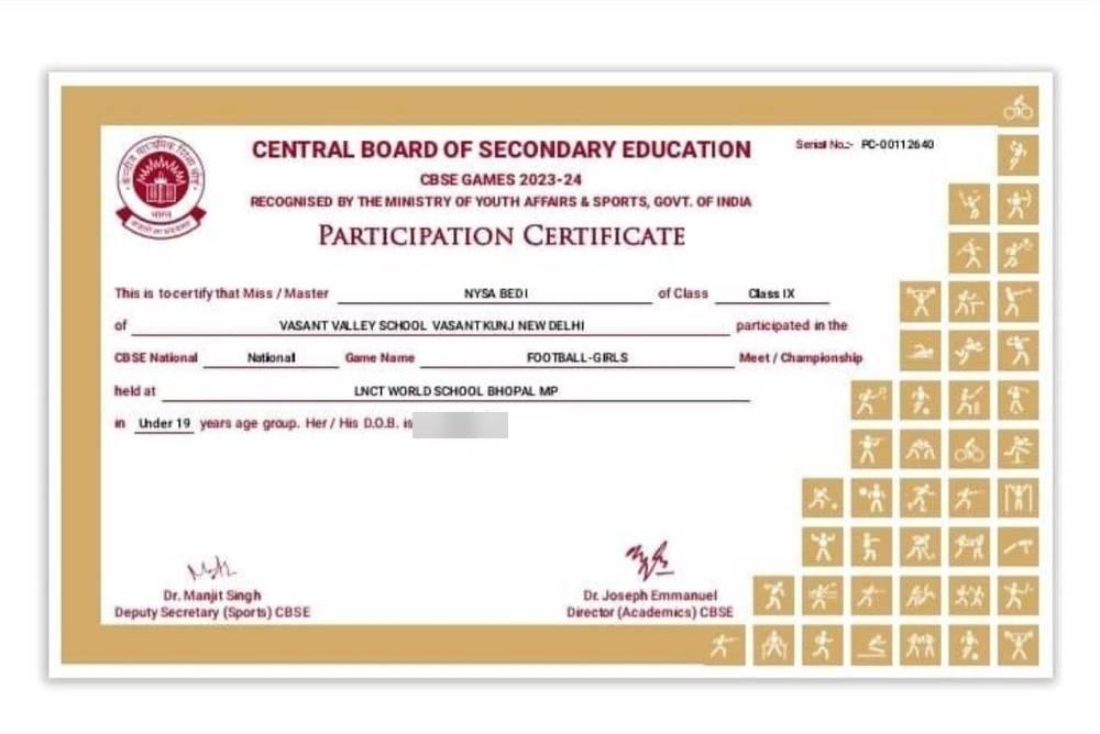 CBSE National Games 2023-24
