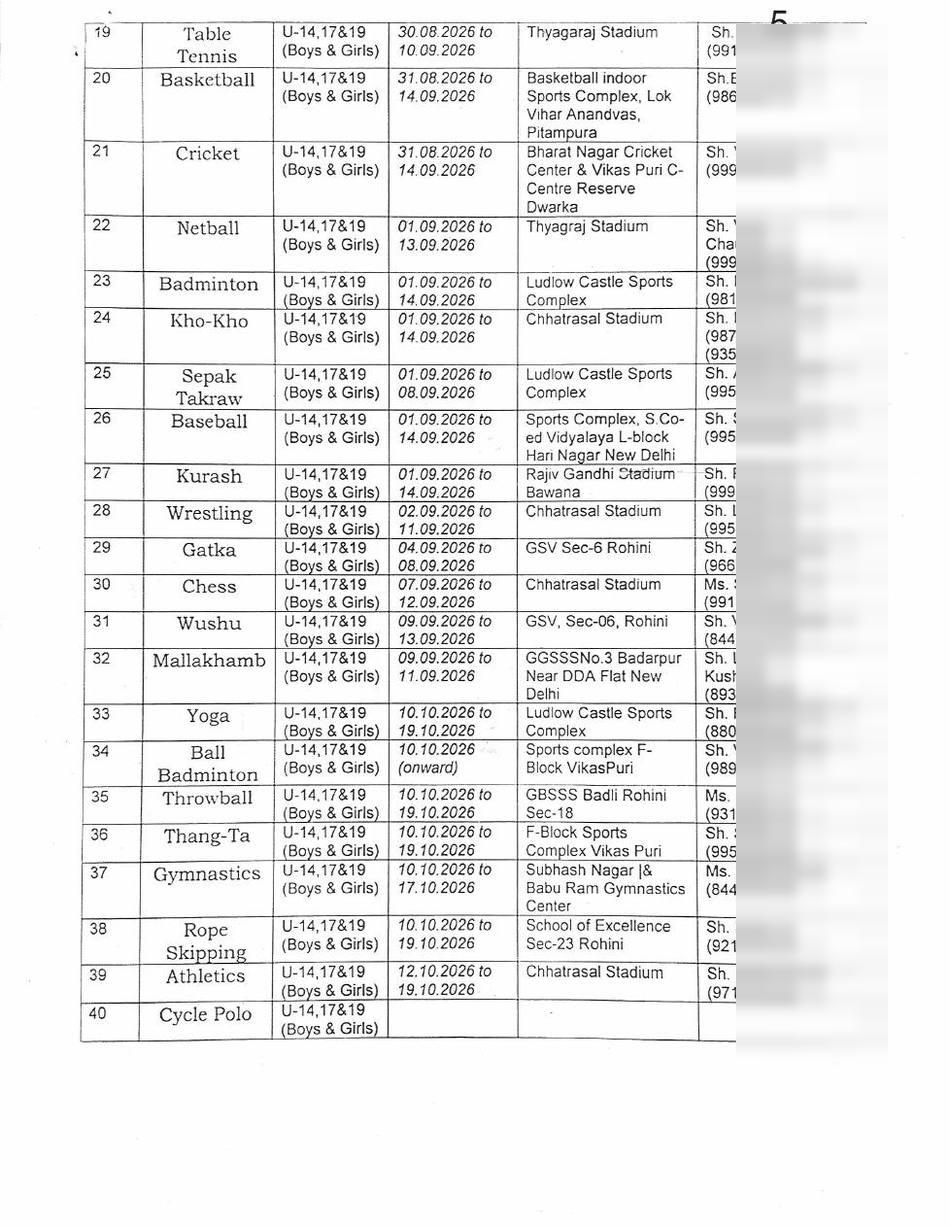 Directorate of Education circular, 6 July 2026, page 5