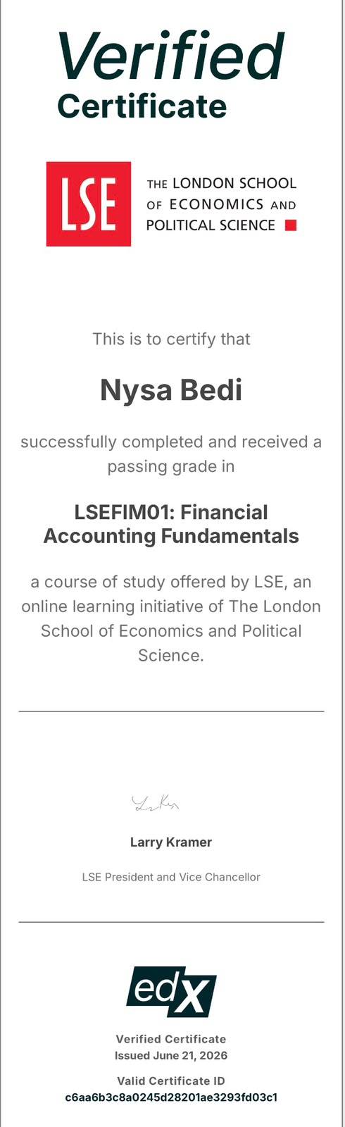 Financial Accounting Fundamentals, LSE