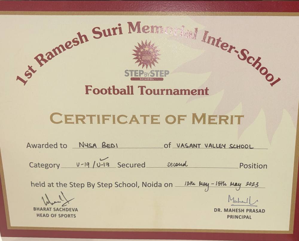 1st Ramesh Suri Memorial Inter-School Football Tournament
